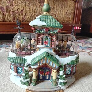 Christmas Village Ceramic Elf Workshop